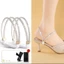 Dây đeo cố định đàn hồi THEGIRL8B, ngăn ngừa rơi xuống Dây đeo cố định hình tam giác có thể tháo rời Dây giày cao gót, Dây chống trượt Kim cương giả Lắp đặt dễ dàng Dây giày nữ