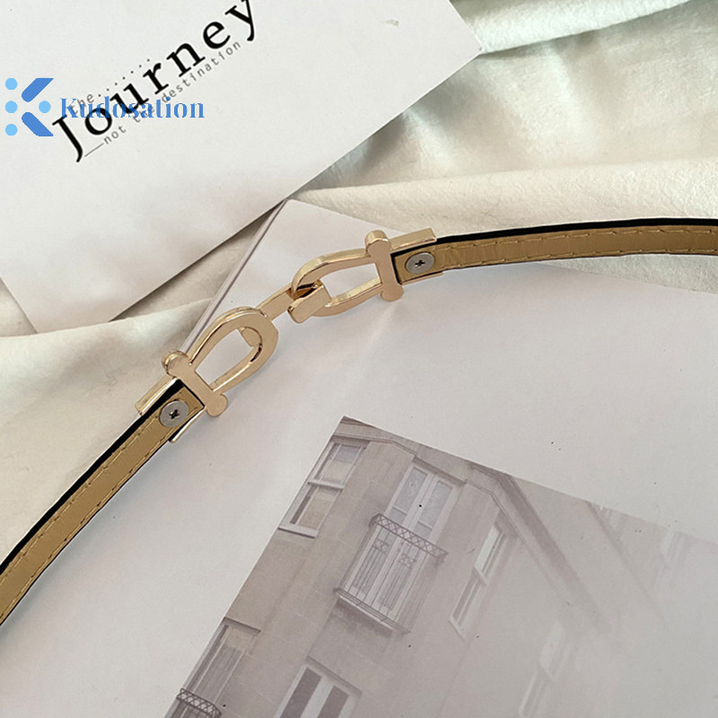Kudosation Nữ Thắt Lưng Mỏng Có Thể Điều Chỉnh Cho Nữ Thời Trang Skinny Áo Khoác Thắt Lưng