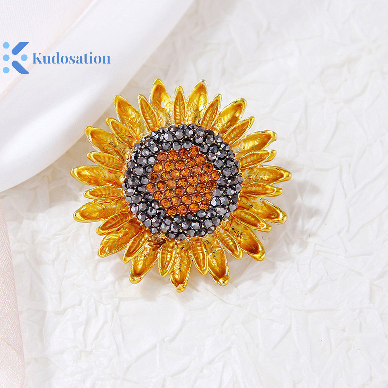 Kudosation Vintage Collecg Vẻ Đẹp Hoa Từ Hoa Hướng Dương Thổ Cẩm Dành Cho Nữ Cô Gái Tiệc Cưới Thổ Cẩm Chân Quà Tặng