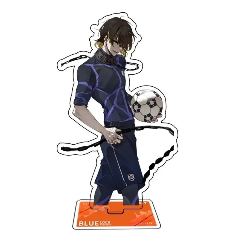 Mô hình Standee Bluelock Isagi Reo Nagi Sae Rin Chigiri Meguru Kunigami Baro a20 Phụ kiện trang trí để bàn góc học tập
