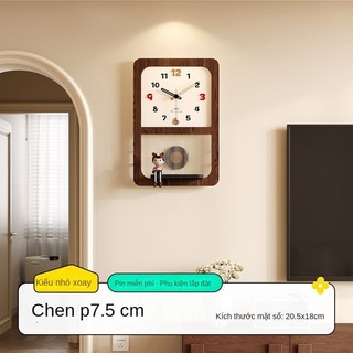 Trang Trí Nhà Cửa Meishida Đồng Hồ Sáng Tạo Thời Trung Cổ Đồng Hồ Treo Tường Phòng Khách Thời Trang Hiện Đại Tắt Tiếng Retro Cao Cấp Đồng Hồ Gia Đình