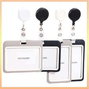 Thời Trang Bao Đựng Thẻ Nam Nữ Có Thể Thu Vào Huy Hiệu Giá Đỡ Kinh Doanh Thẻ Làm Việc ID Dây Có Mờ Thẻ Tay Kéo Cuộn Kẹp