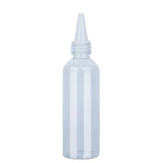 30 50 100ml chai nhựa trong suốt chai nhọn bóp chai lỏng nhũ tương sắc tố màu chai đóng gói
