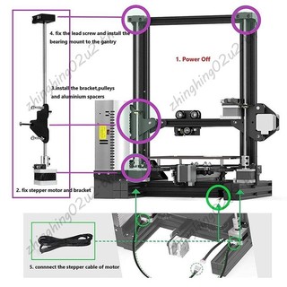 Cho 3 Bộ Nâng Cấp Trục Z Kép Với Động Cơ Bước Vít Chì, Phụ Kiện Máy In 3D Phần Cho 3