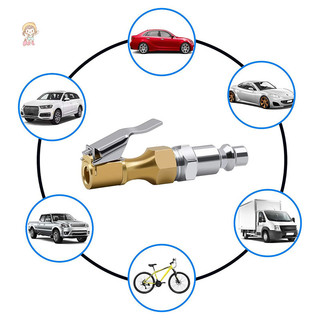 TWE Máy Nén Khí Bơm Kẹp Mỹ Đo Lốp Đầu Phun Chất Liệu Đồng Thau Bơm Hơi Phụ Kiện Cho RVs Ô Tô Xe Tải Và VN