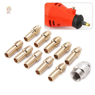 TWE 10 / 11 Chiếc Mũi Khoan Collet Chuck Đường Kính 0,5-3,2mm Chân 4,8mm Đồng Chucks Cho Dụng Cụ Xoay Dụng Cụ Điện Phụ Kiện VN