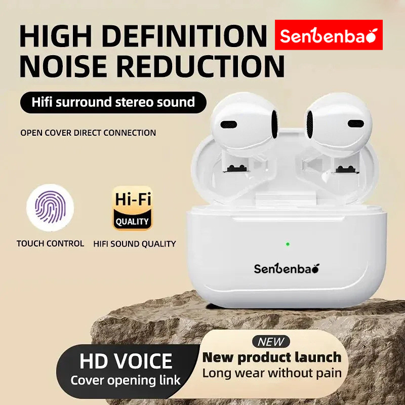 Tai nghe Bluetooth không dây SenbenbaoTWS Pro 5S Tai nghe thể thao HiFi Stereo Chống nước Tai nghe chơi game