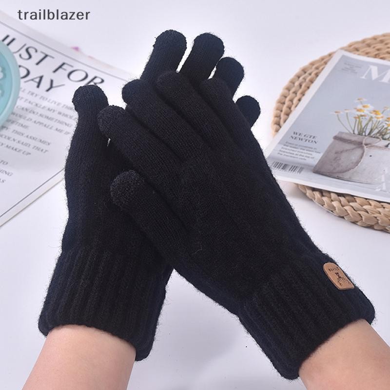 Găng tay đi xe đạp nam mùa đông Trailblazer, Găng tay toàn ngón tay màn hình cảm ứng, chống lạnh, 1 đôi, Quà tặng. Mới