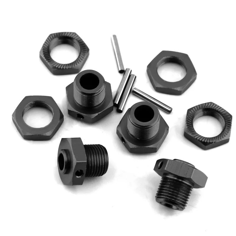 Kim Loại 17Mm Bánh Xe Lục Giác Hub Adapter Có Đai Ốc Cho Arrma 1 / 8 3S Typhon 1 / 10 Big Rock V3 RC Xe Nâng Cấp Phần Phụ Kiện Bộ