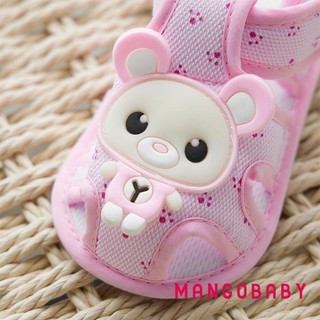 Mg-baby Bé Gái Bé Trai Sandal Hoạt Hình Gấu Cá Heo Linh Hoạt Chống Trơn Trượt Mùa Hè Giày Tập Đi Cho Thường Ngày