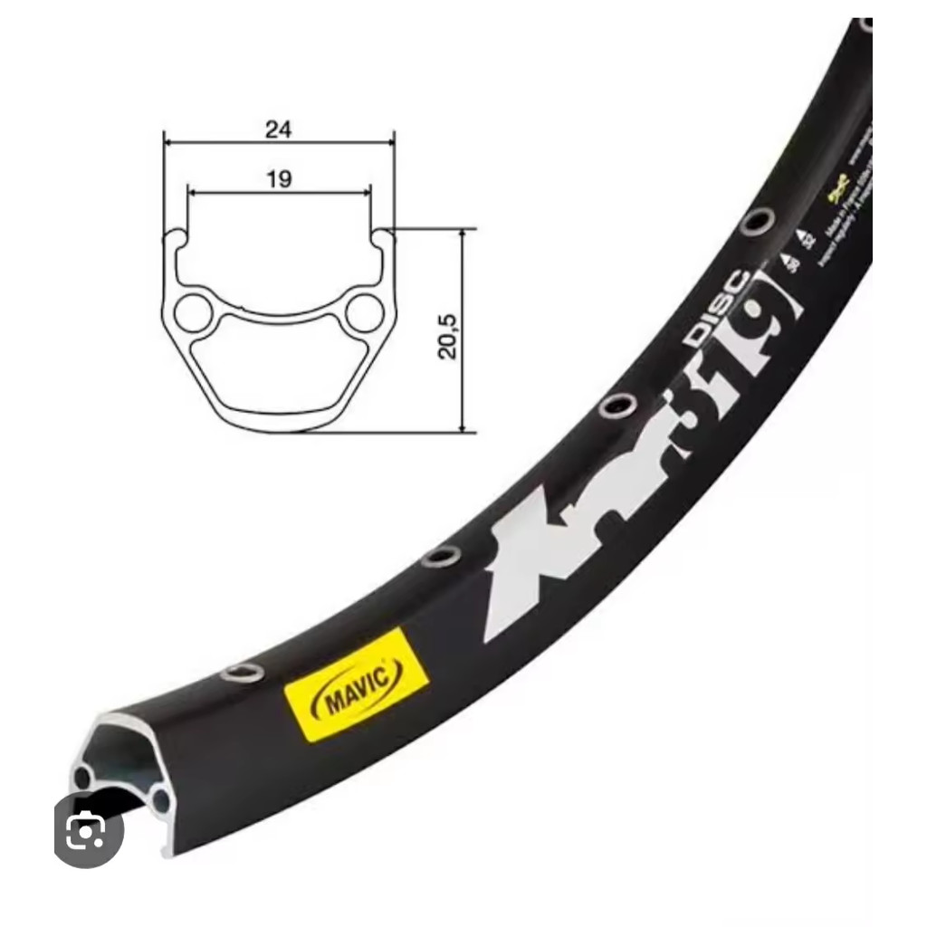 MAVIC 319 MTB rim Xe đạp leo núi vành nhôm ouble 28 / 32 / 36 lỗ 26 ...