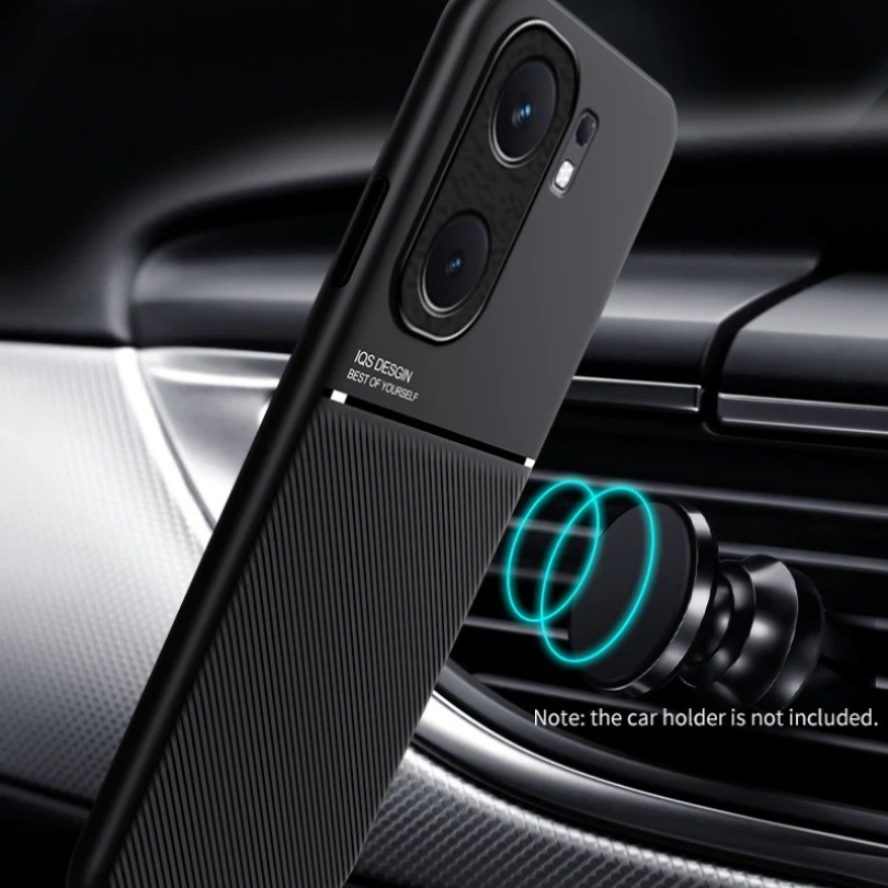 Ốp Da Cho vivo iQOO Neo9 Pro Ô Tô Từ Tính Giá Đỡ Tản Nhiệt Silicon Bảo Vệ Vỏ Điện Thoại iQOONeo9Pro V2338A Coque