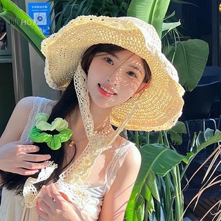 Julyhot Mũ chống nắng vành lớn thoáng khí dành cho nữ, Mũ rơm đi chơi bãi biển mùa hè Massivedeals