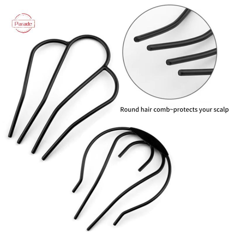 Diễu Hành 1 Chiếc Bé Gái Kim Loại Đen Kẹp Tóc Cho Nữ Kẹp Tóc Lược Lộn Xộn Bun Kẹp Tóc Kẹp Bên Lược Updo Gậy Tạo Kiểu Tóc Dụng Cụ VN