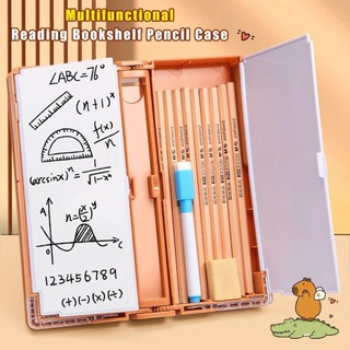 Bút chì HIGHVIEWLS, Hộp bút chì đọc sách đa chức năng, Hộp văn phòng phẩm Capybara Back To School
