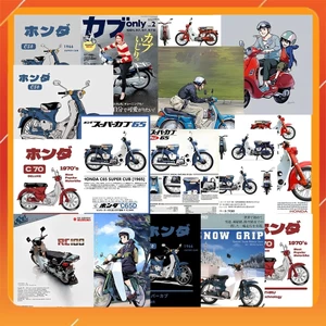 Hộp 25 Miếng Dán Sticker HÌNH XE SUPER CUP - Chống Thấm Nước Trang Trí laptop, vali - NSX Gì Cũng In