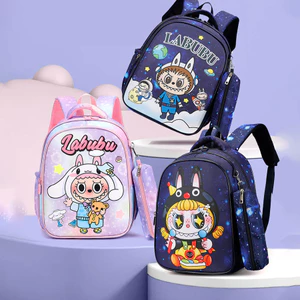 Balo đi học trẻ em LABUBU 14inch men hoạt hình dễ thương cho bé trai và gái [SẢN PHẨM MỚI]