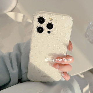 Ốp Lưng TPU iPhone 12 13 14 15 16 Pro Max Appe iPhone Case 16Plus 11 Clear 14 Bao Gồm Tất Cả Chống Rơi Mềm Lấp Lánh Hoa