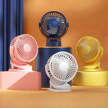 Quạt Mini Tích Điện Để Bàn Cực Mát, Quạt Tích Điện Mini Kẹp Bàn, Quạt Kẹp Xoay 720 độ Chắc Chắn Cho Dân Văn Phòng
