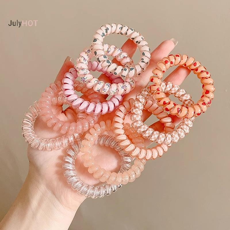 Julyhot 5 Chiếc Dây Điện Thoại Nhiều Màu Sắc Tóc Dây Buộc Tóc Dành Cho Nữ, 60-100 Chiếc Massivedeals