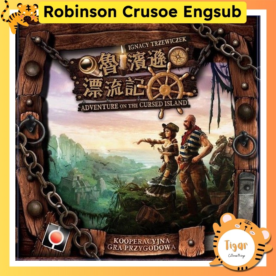 Boardgame Robinson Crusoe: Adventures on the Cursed Island + 4 mini exp bản Trung Engsub Tigarboardgame