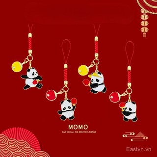 [Keychain] Móc khóa Panda vợt bóng bàn, quà tặng mùa tốt nghiệp cao cấp, quà lưu niệm văn hóa và sáng tạo cho học sinh tiểu học, mặt dây chuyền nhỏ tinh tế 0LTW