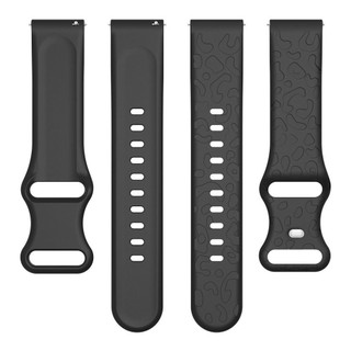 Dây đeo silicon 18mm 20mm 22mm có dây đeo họa tiết da báo cho dây đeo đồng hồ thời trang Mibro GS pro / active / Lite2 cho Mibro X1-A2-A1-C2-C3-T1-T2