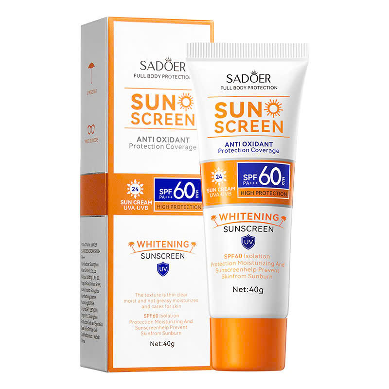 SPF60 Kem chống nắng xịt SADOER vitamin C làm trắng kem chống nắng hai trong một