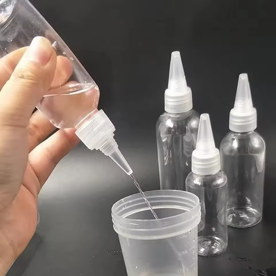 Chai nhựa PET trong suốt rỗng có thể đổ lại di động - Chai bóp nhũ tương, Hộp đựng kem dưỡng da, Du lịch mỹ phẩm