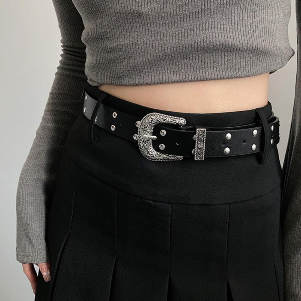 Thắt lưng đinh tán ESSENCEH style Gothic Punk và Y2K