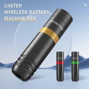 Máy xăm không dây Caster-S và bút máy xăm Bộ nguồn di động, được trang bị đầy đủ, dễ sử dụng, dễ thực hành
