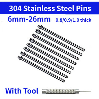 30 Chiếc 6-26mm 304 Thép Không Gỉ Dây Đeo Đồng Hồ Liên Kết Chân Tẩy Bộ Đồng Hồ Sửa Chữa Dụng Cụ Kết Nối Lò Xo Thanh 20mm 22mm 24mm