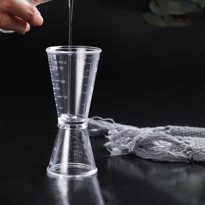 Ly đong jigger 2 đầu pha chế nhựa/inox