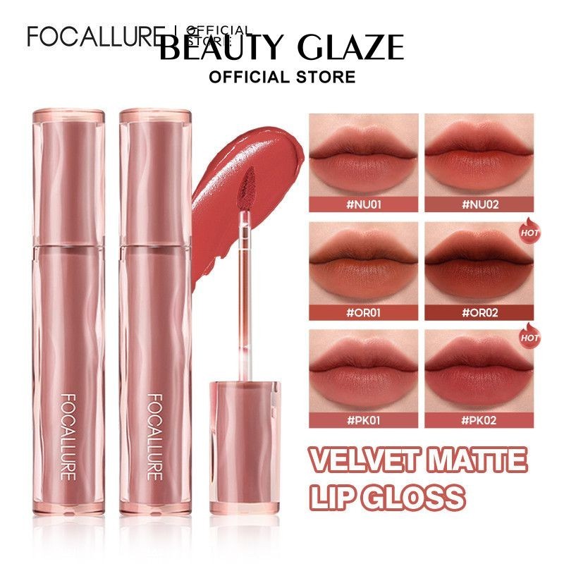 Focallure Lip Tint Velvet Matte Long Ch Ng Th M N C Cam Brown Son M I Shopee Vi T Nam