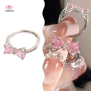 Hwetr Tối Giản Nơ Mở Nhẫn Có Thể Điều Chỉnh Cho Nữ Bé Gái Thời Trang Sáng Tạo Hình Học Không Đều Sinh Nhật Trang Sức Quà Tặng Mới