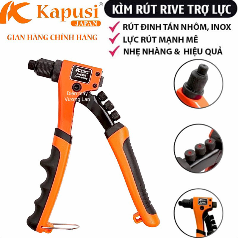 Kềm, Kìm rút rivet trợ lực cao cấp 8