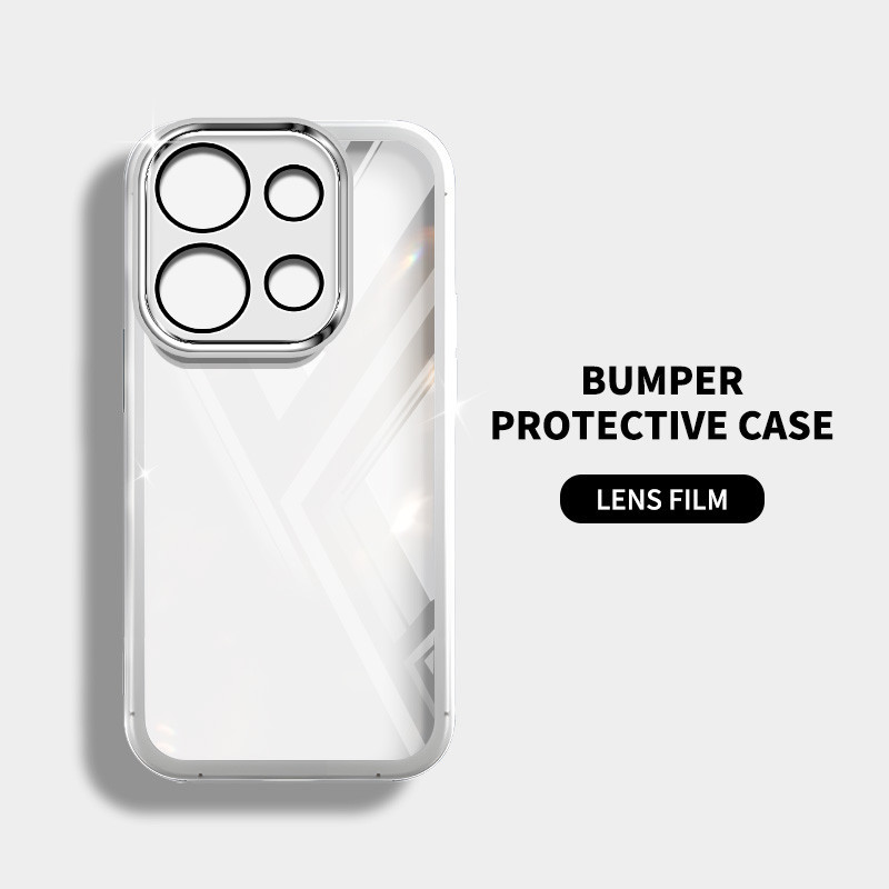 Ốp điện thoại trong suốt màu siêu mỏng YBD cho Redmi Note 13 Pro Plus Note 13 Pro + Xiaomi POCO M6 Pro POCO X6 Neo 5G Vỏ mềm silicon trong suốt thời trang nữ tính