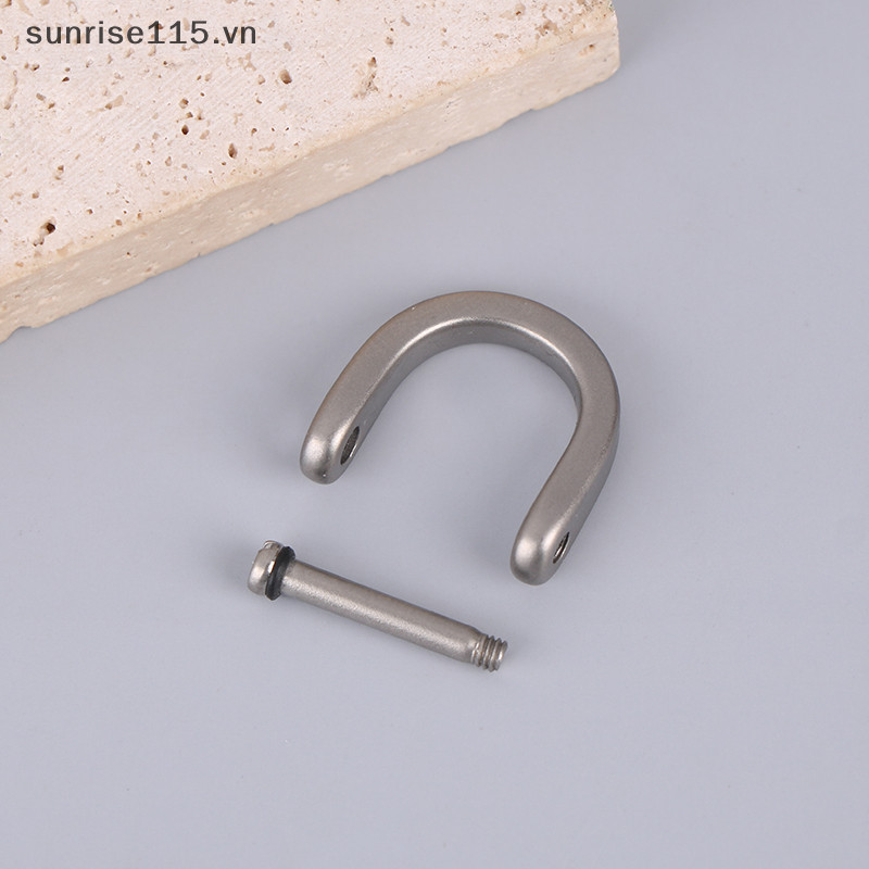 Lmh Titan D Vòng Chìa Khóa Chữ U Móc Móng Ngựa Cho Ô Tô Fob DIY Da Tổ Chức