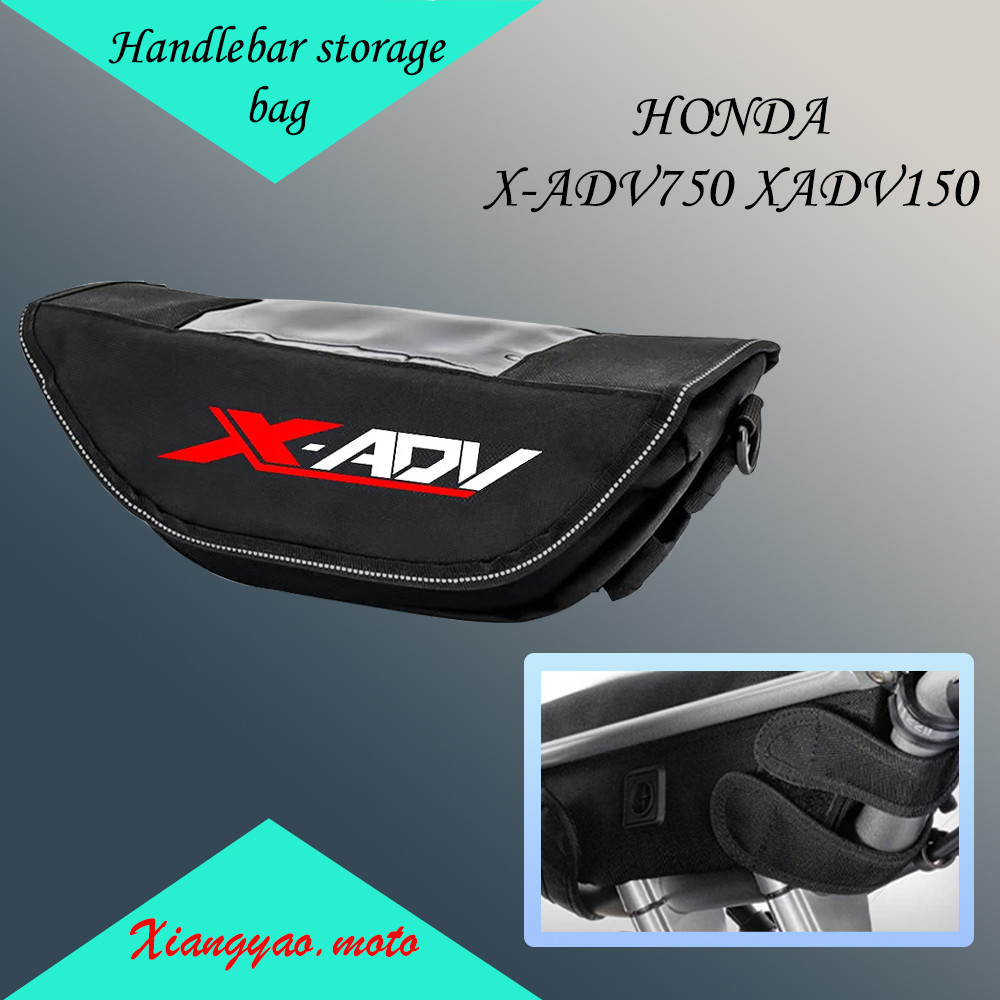 Sac De Guidon Moto X-ADV 750/350/150/125 - Navigation Imperméable Anti-Poussière Avec Charge Téléphone