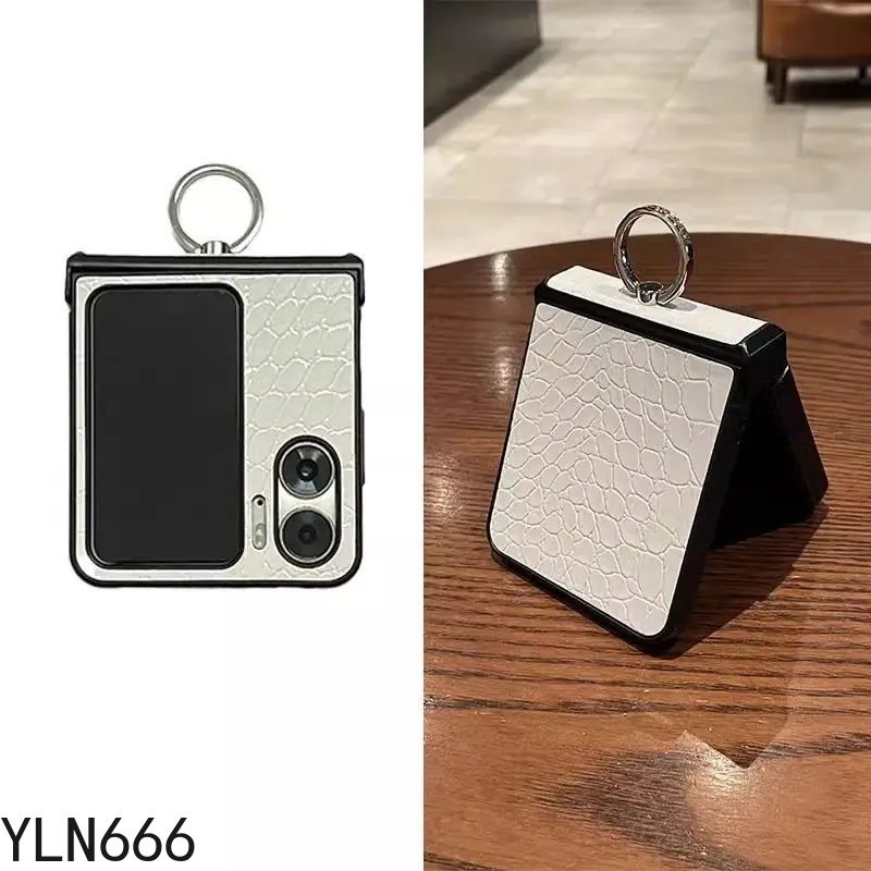 Ốp điện thoại gấp thiết kế bằng da PU cổ điển cao cấp cho OPPO Find N3 Vỏ lật cho OPPO Find N2 Flip Thiết kế phong cách tối giản có vỏ bảo vệ chân đế