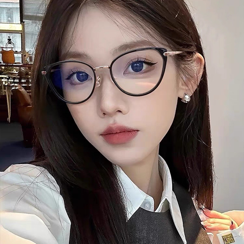 Charmray Đổi Màu Chống bức xạ Kính mắt mèo cho nữ Kính khung cổ điển Ống kính có thể hoán đổi cho nhau 0 ~ -6.0 | BigBuy360 - bigbuy360.vn