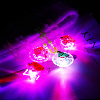 Luminous necklace pendant, luminous princess children's toy