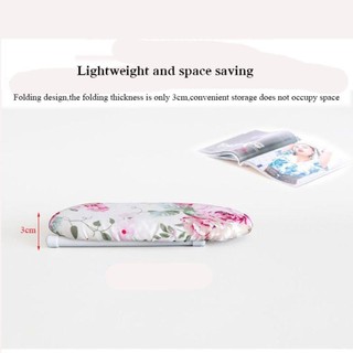 HOMEHAVEN Giá để bàn ủi nhỏ, Tấm ủi Mini có thể gập lại chịu nhiệt, Đồ dùng gia đình bằng kim loại Vỏ ủi quần áo gia dụng