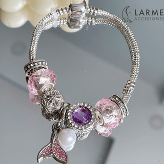 Lắc tay nữ, vòng tay charm phong cách nhẹ nhàng cá tính làm quà tặng Larme accessories -VT0176