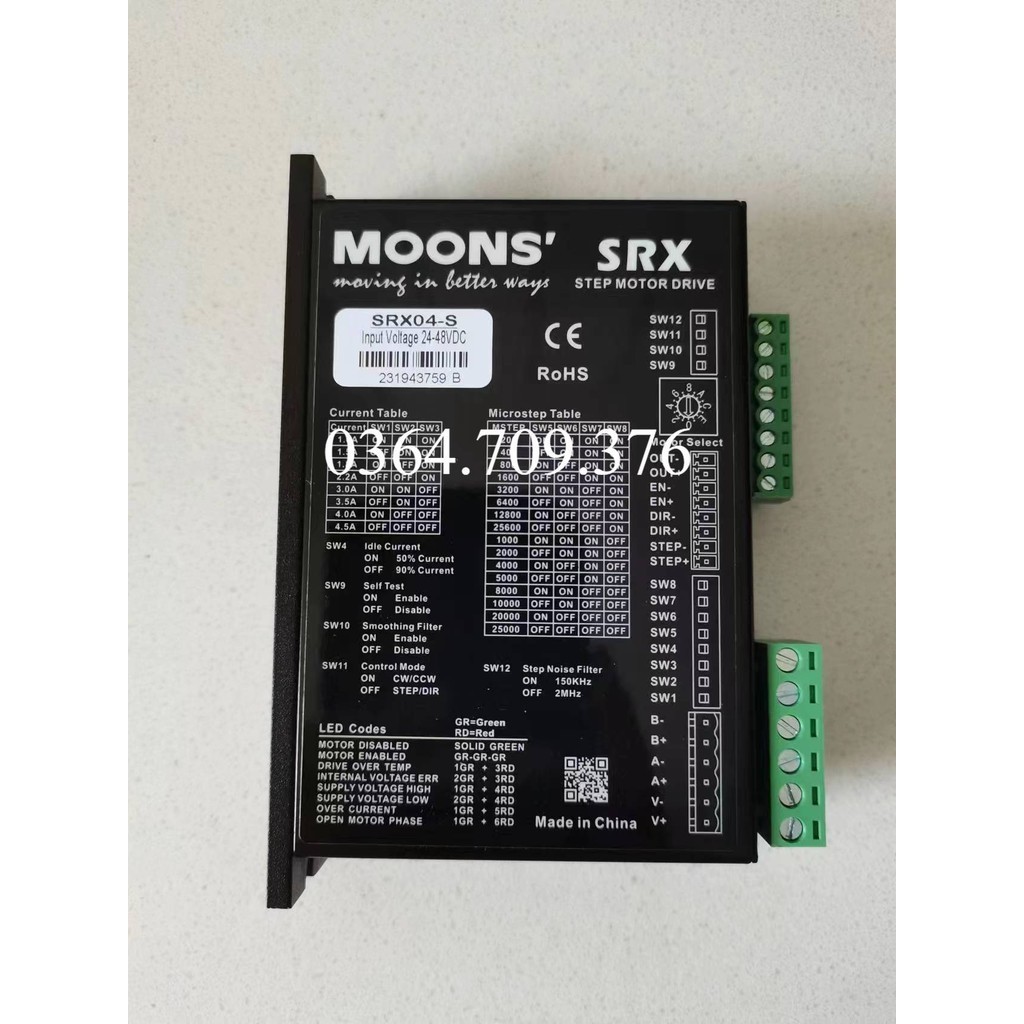 SRX04-S Điều Khiển Động Cơ Bước Moons Stepper Motor | Shopee Việt Nam