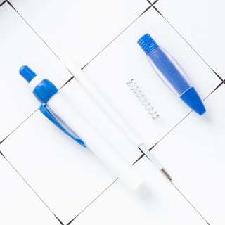 DE Ergonomic Grip Bút bi có thể thu vào có kẹp bút cho trường học văn phòng