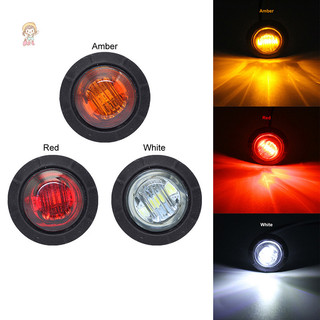 Twe 1 24V 3LED 3 / 4 "Vòng Trailer Bên Đánh Dấu Đèn Vàng Trắng Đỏ Cho Xe Tải Giải Phóng Đèn Xe Tải Bật Đèn Tín Hiệu VN