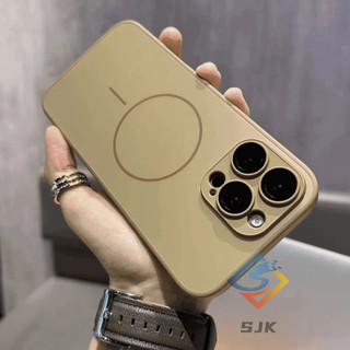 Ốp bảo vệ từ tính AG Matte Glass tương thích cho iPhone 16 Pro Max 11 12 13 14 15 Pro Max 15plus 16plus với vỏ bảo vệ mềm chống rơi màng ống kính
