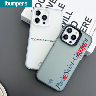 ibumpers Ốp Lưng IPhone Đơn Giản Họa Tiết Graffiti Tiếng Anh Ốp Điện Thoại Trong Suốt Nhám Mờ TPU Mỏng Chống Sốc Chống Bẩn Cho IPhone 16 15 14 12 13 11 Pro Max IP 7 8 Plus X XS XR