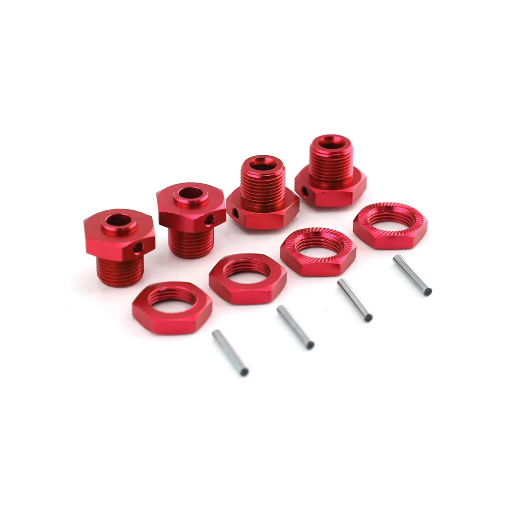 Kim Loại 17Mm Bánh Xe Lục Giác Hub Adapter Có Đai Ốc Cho Arrma 1 / 8 3S Typhon 1 / 10 Big Rock V3 RC Xe Nâng Cấp Phần Phụ Kiện Bộ